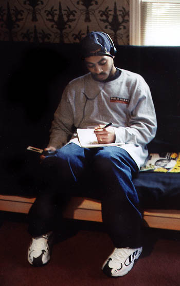 Penning another lethal rhyme at Concept Studios South - A room
